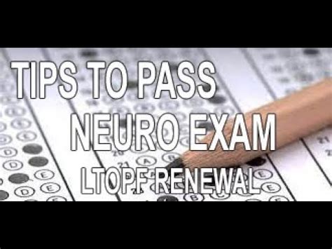Tips to pass taking NEURO EXAM (Ltopf) .